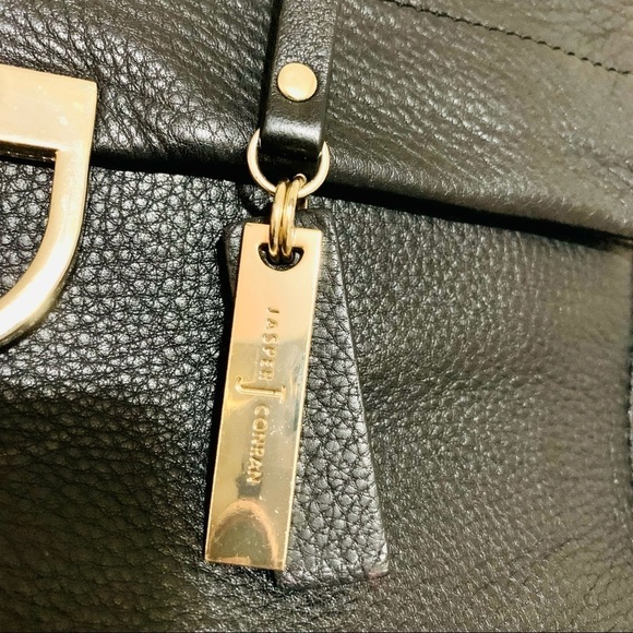 JASPER J CONRAN black leather sachets big bag women’s - Picture 5 of 11